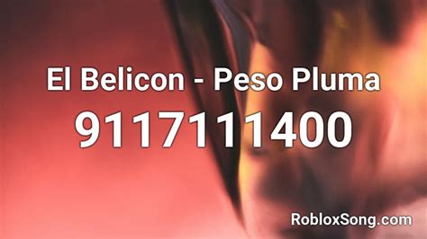 peso pluma songs roblox id